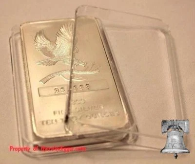 1 AIR-TITE 10oz Silver Bar STANDARD Size Ingot Holder Capsule Acrylic Case