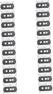 Yardenfun 20 Blank Cassette Tapes 30 Min Capacity Standard Size for Recording Mixing Low Noise Design Green Tape for Music Voice Recording