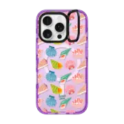 iPhone 16 Pro Impact Ring Stand Case MagSafe Compatible SEA SHELLS