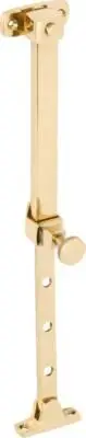 Polished brass base fix telescopic pin casement window stay 200-295 mm TH 1700