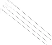 LIFKOME 4Pcs DIY Opening Beading Needles for Easy Jewelry Making Long Beaded Needles for Necklace and Bracelet Crafting Durable Wire Material Portable for Convenient Use