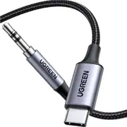 UGREEN USB C to 3.5mm Audio Cable Adapter Hi-Fi Stereo Type C to Aux Headphone Male Cord Car Auxiliary Cable Compatible with iPhone 16/16 Pro Max, Galaxy S23 Ultra iPad Pro Air Pixel 7, 1M