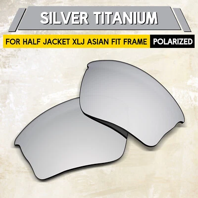 1.5MM POLARIZED Replacement Lenses for Oakley Half Jacket XLJ AF 63mm, Silver