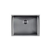 AGUZZO Stainless Steel Kitchen and Laundry Sink - 600mm Single Bowl DEEP - Gunmetal Grey - Top/Under Mount