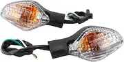 Motorcycle LED Turn Signal Light Indicator Lamp 12V Replacement for CBR500 CBR650 CTX700 CRF250L NC700 750 MSX12 Transparent High Brightness Lower Power Consumption Heat (Transparent)