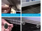 New Nylon Clips 200x Solar Panel Bird Proofing Mesh Installation Posted