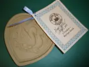 BROWN BAG COOKIE MOLD SWAN SONG LUCY NATKIEL SIGNED 2005 HILL DESIGN 324/1000