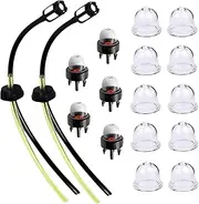 Leefasy 17x Fuels Lines with 5 Snap in Primer Bulbs Pumps Universal Petrol Filter Kit for Lawn Mower Accessories Grass Trimmer Garden
