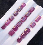 50 Carat Natural Red Ruby Mix Cut Loose Gemstone From Madagascar Africa 17Pieces