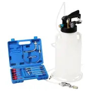 8L Two Way Pneumatic ATF Oil Liquid Extractor 14 pcs ATF Adapters Refill System