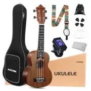 Ukulele for Beginner 21 Inch Ukelele Kit with Gig Bag StrapTuner Soprano