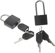 COHEALI 2 Sets Locker Padlocks with Keys Small Vintage Design Locks for Cabinets Chests and Backpacks Lightweight and Easy to Use Safety Locks