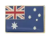 Australia Rectangle Flag Enamel Pin Badge Lapel Brooch Jewellery Aussie