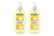 Garnier SkinActive Vitamin C Clarifying Wash 200ml - Pack of 2