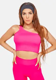 Love The Chase One Shoulder Crop Top