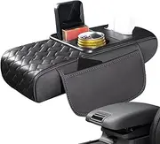 Automotive Armrest Storage Box, Waterproof Car Armrest Pillow, 14.17 x 6.3 x 2.76 inches Multifunctional Cushion, Protector for Vehicle Interior, Travel-Friendly Car Console Organizer