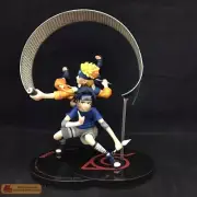 Anime Ninja Shippuden Teenaged Sasuke Uzumaki 2pcs set Figure Statue Toy Gifts