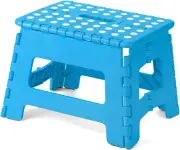 Plastic Folding Stool Step Portable Chair Stores Flat for Outdoor Camping Kids A