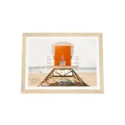 Galrie Premium Lifeguard Stand at Imperial Beach - Perfect for Safety and Style, Wood Frame, 50 x 70cm (20 x 28inch)