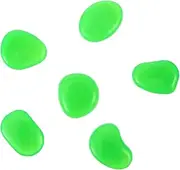 ORFOFE Night-Light Pebbles 100pcs for Fish Tank Aquarium Garden Pool and Pathway Decor Green