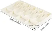 Cash Tray Drawer Register,Plastic Money Box, 5 Bills & 4Coins Tray Compartments Money Storage Box (White)