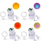 90 Degree Sun-set lamp LED Wall lamp nightlight Projector (Sun-set Red)