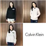 美國百分百【全新真品】 CALVIN KLEIN 連帽外套 棉質 刷毛 女款 CK 夾克 大LOGO 三色 AY02