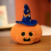 50cm Halloween Pumpkin Plush Doll Wizard Hat Pumpkin Pillow Blue Wah Star