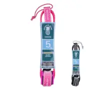 5 FT Surfboard Surf SUP Leash Stand Up Paddle Board Leash Coiled Cord Leg Rope