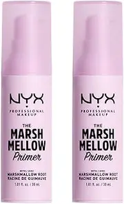 NYX Professional Makeup, Includes 2 x Primer, Smoothing And Evening, The Marsh Mellow Primer, 30ml