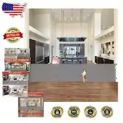 Space-Saving 42" Tall Baby Gate - Retractable Design for Extra Wide Openings
