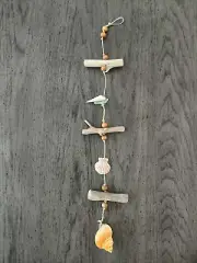 Driftwood Sea Shell/sea Glass Hanging Decoration