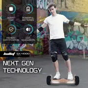 Danoz Direct - BULLET SX-4000 Hoverboard Scooter, 8.5" Wheels, 700W Brushless, Superior Self Balancing System, UL Certified, LED Lights, Carry Bag, Bronze