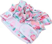 COSMEVIVI Pet Dog Nappy Reusable Absorbent Diaper for Female Dogs Washable Comfortable Sanitary Pant for Heat Travel Incontinence S