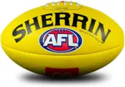 Sherrin Official AFL Replica Game Football Leather McDonalds Full Size 5