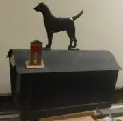 LABRADOR RETRIEVER Mailbox topper / ornament,.Solid STURDY CAST aluminum