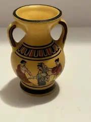 Miniature Greek Pottery 3" Vase Urn Painted Greece Mini Souvenir