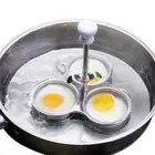 Stainless Steel Poached Egg Maker 3 Grids Pocket Eggs Cup Eggs Cooker Baking