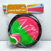 Toss and Catch Ball Game Set Outdoor Ball Paddle Game 2 Player 2 Paddle 1 Ball