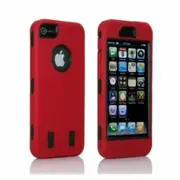 Heavy Duty Armour Shock Proof Builders Workman Case Cover for iPhone 5 5S Red