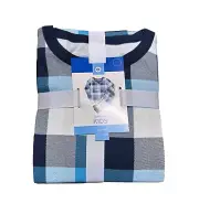 Kids' Hanukkah Buffalo Check Print Matching Family Pajama Set - Blue 10