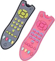 KOMBIUDA 2 Pack of Boys and Girls Educational Toys English Learning Remote Control Safe Rounded Edges for Toddlers Interactive Toys for Boys and Girls