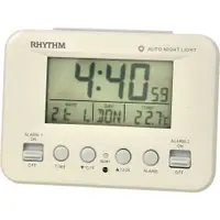 在飛比找PChome24h購物優惠-日本麗聲鐘-工業風格日期溫度顯示雙鬧鈴電子鐘
