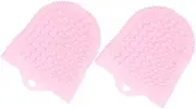 BELLIFFY 2pcs Silicone Cleansing Brush Face Cleaner Brush Facial Clean Brush Face Brush Facial Scrubber for Men Skin Cleaning Brush Facial Cleaner Brush Silicone Facial Brush Silicone Brush