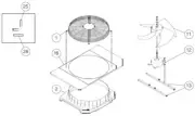 FUJITSU K9378925014 aka 9378925014 BRACKET MOTOR VR2