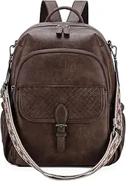 Bakcpak Purse,RAVUO Fashion PU Leather Women Convertible Daypack Designer Ladies Shoulder Handbag and Satchel Bag for Work Travel College