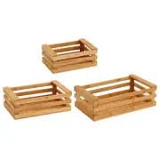 Wooden Crate Storage Crate Nesting Storage Box for Decoration Closet Bedroom