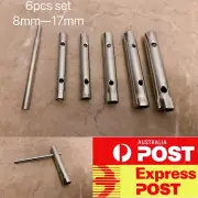 6pcs Plumber Tap Spark Plug Wrench set, Hex Socket Tap Tube Spanner set,AU stock