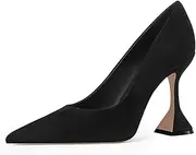 [YDN] Women Pointed Toe Slip on Pumps Special Kitten High Heel Shoe Party Prom Dress Lady Size 4-15 US
