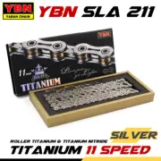YBN SLA211 Titanium 11 Speed Bike Chain (Silver) for SHIMANO SRAM CAMPAGNOLO